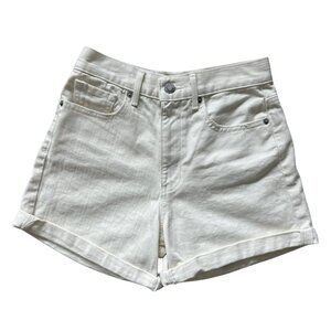 Aritzia Wilfred Free High-Rise White Demin Short Size 0
